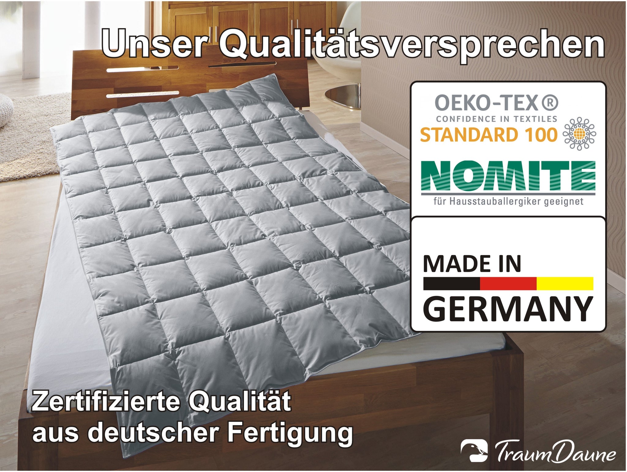 Gänsedaunen-Bettdecke Schlafkomfort »Träumchen« TraumDaune – Premium
